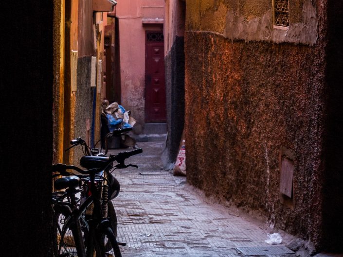 Colorful Marrakesh alleyway