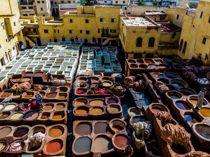 Fez dye pits, Morocco