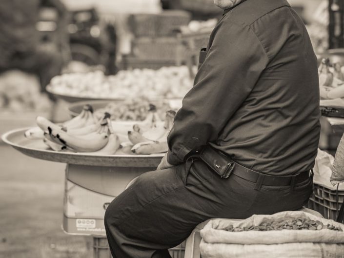 Man selling fruit at the market