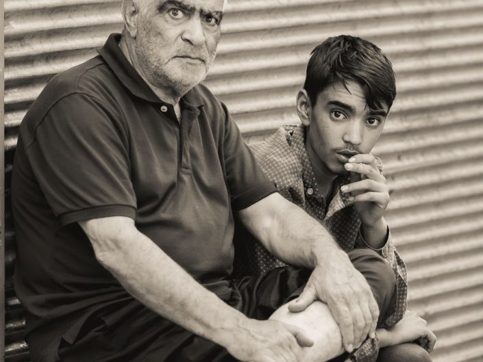 Father and son at Tajrish bazar