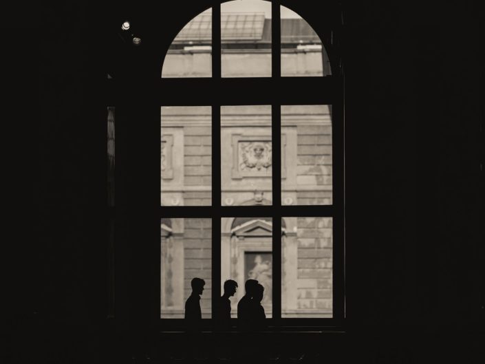 Looking through a window at Kunshistorisches museum - Vienna