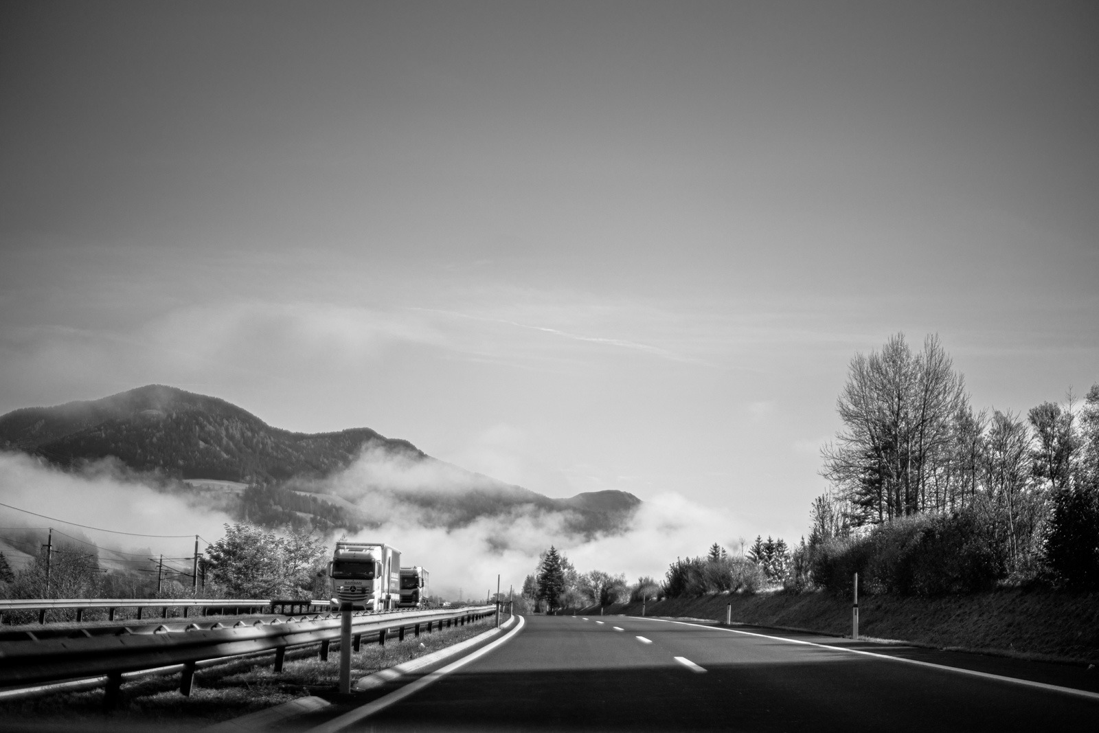 Diary - Fogginess - Highway in Austria