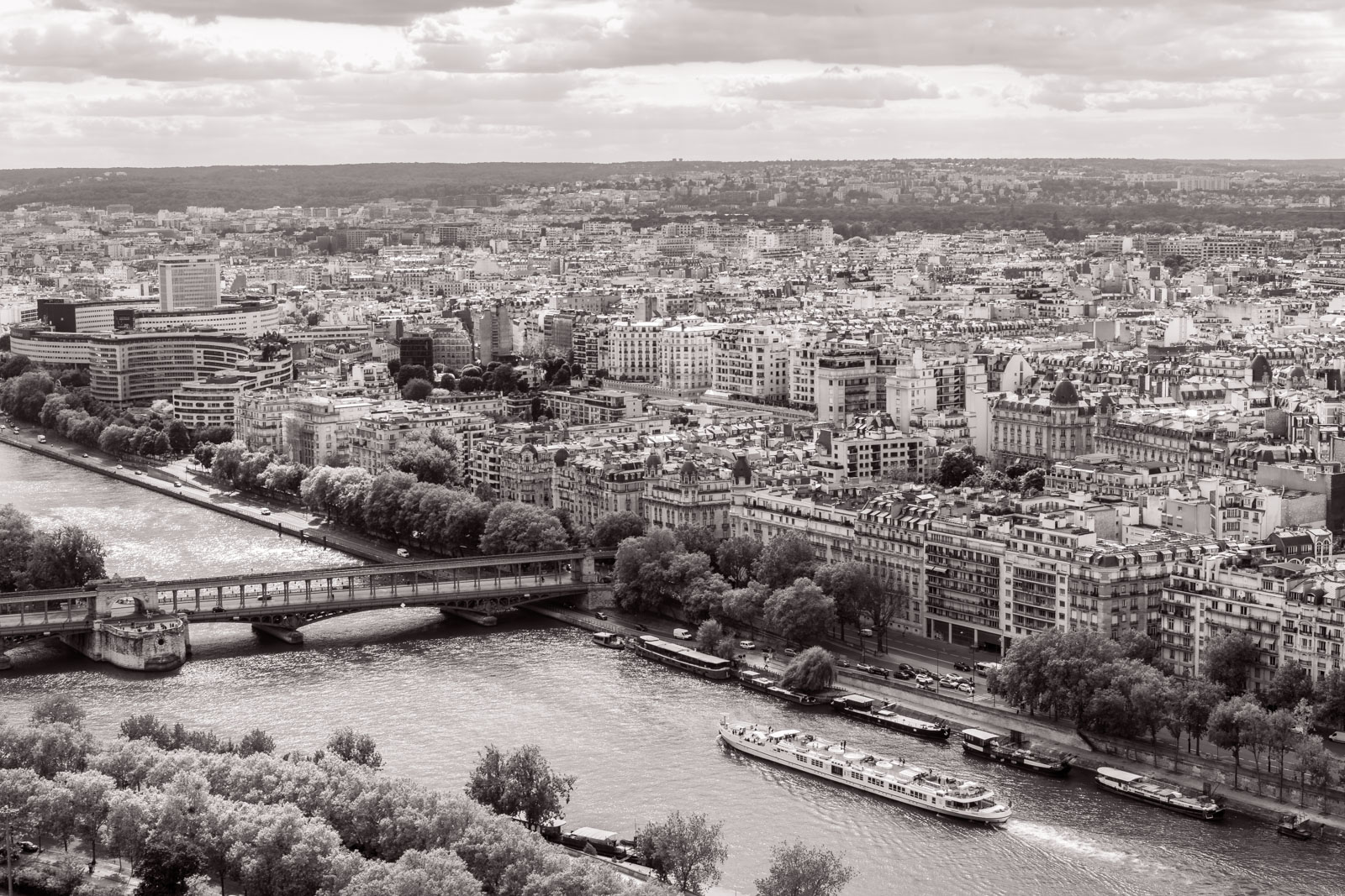 River seine from the Eiffel Tower