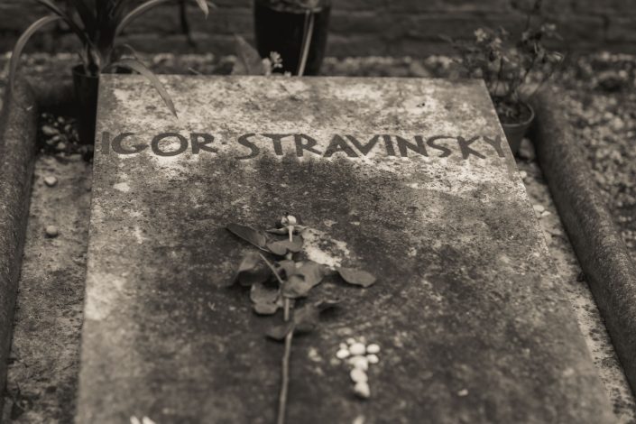 Igor Stravinsky's grave