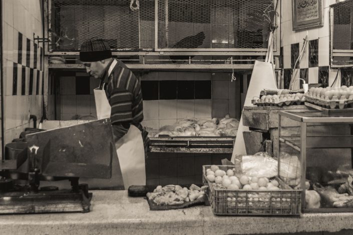 Market butcher in Fez