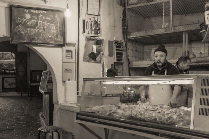 Market butcher in Fez