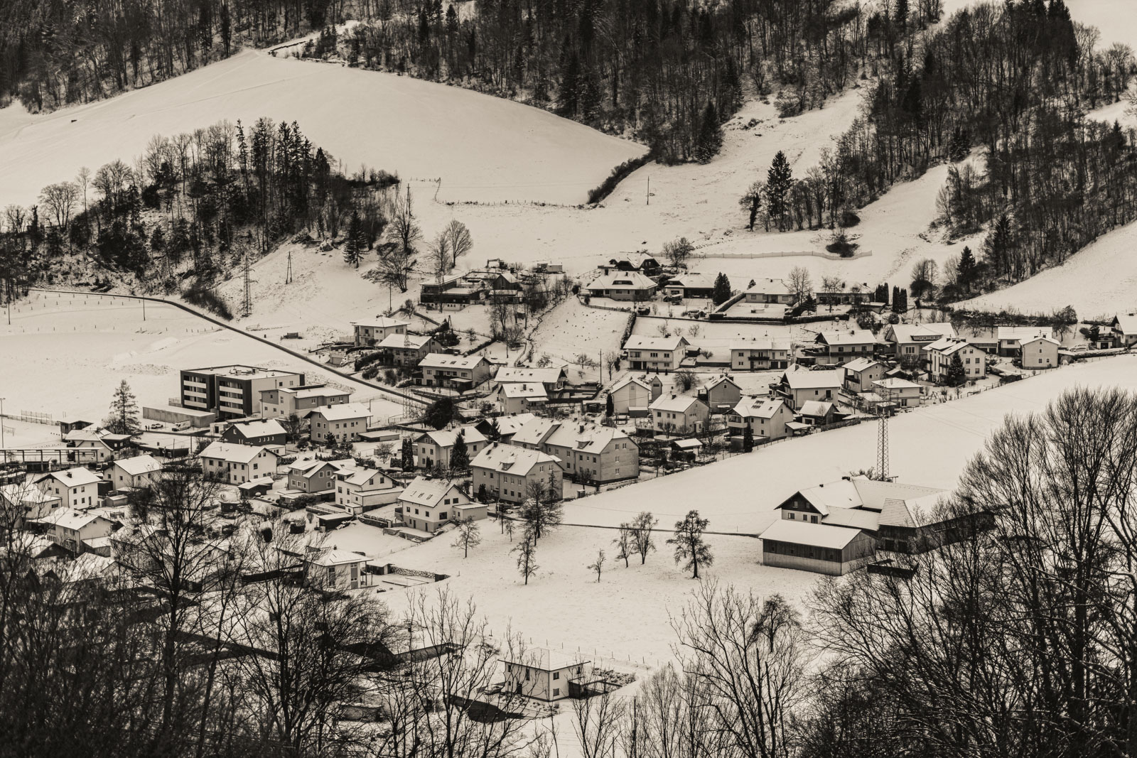 Soon - Snowy valley in Upper Austria