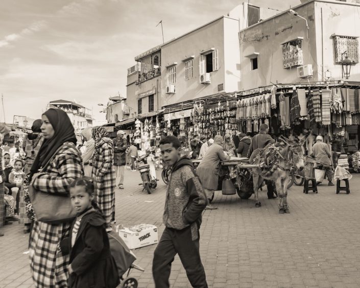 Market street in Marrakesh