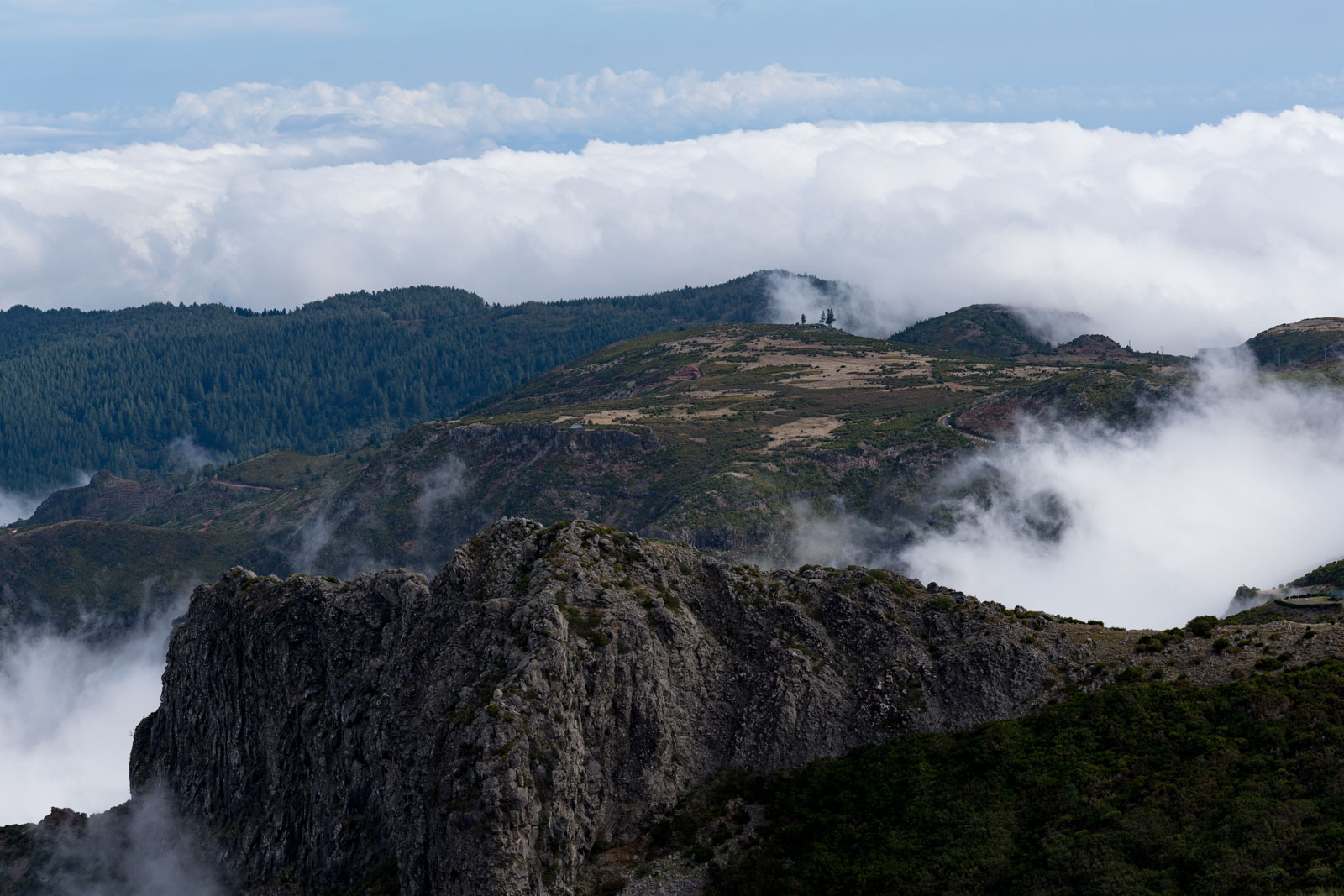 Navigating the mist towards clarity - Fog at Pico do Areeiro